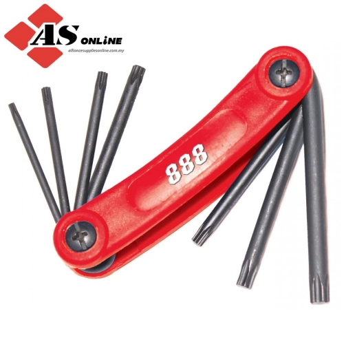 SP TOOLS Folding Magnetic Key Set - Torx - 7 Keys / Model: T834567