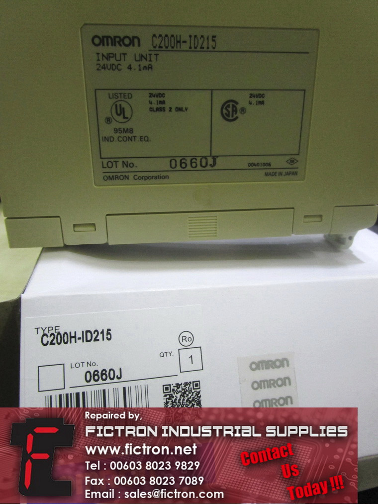C200H-ID215 C200HID215 OMRON PLC Input Unit Supply Repair Malaysia Singapore Indonesia USA Thailand