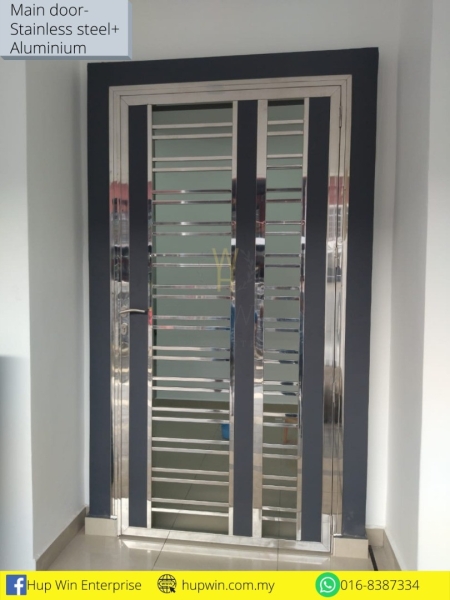  Stainless Steel Door Johor Bahru (JB), Malaysia, Senai Contractors, Installation Services | Hup Win Sdn Bhd