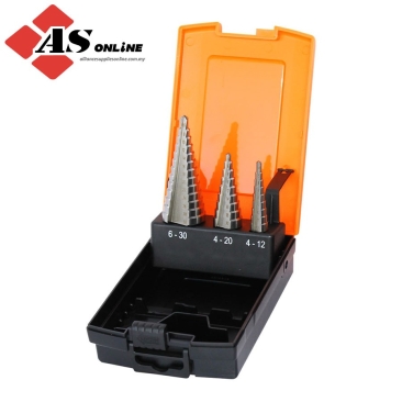 SP TOOLS Step Drill Bit Set - Hss Metric - 3pc / Model: SP31398