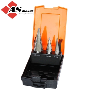 SP TOOLS Step Drill Bit Set - Hss Sae - 3pc / Model: SP31399