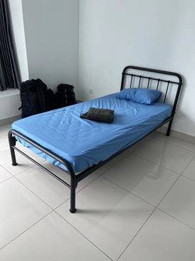 Single Metal Bed | Single Mattress |Plastic Chair & Plastic Table deliver to Jalan Serendah Seksyen 26/41 Shah Alam Selangor