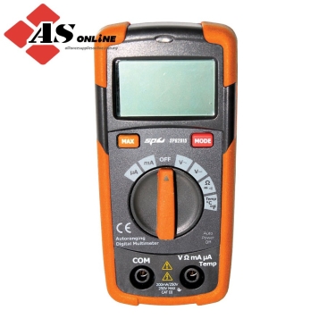 SP TOOLS Digital Multimeter With Temperature Gauge - Pocket Size / Model: SP62015