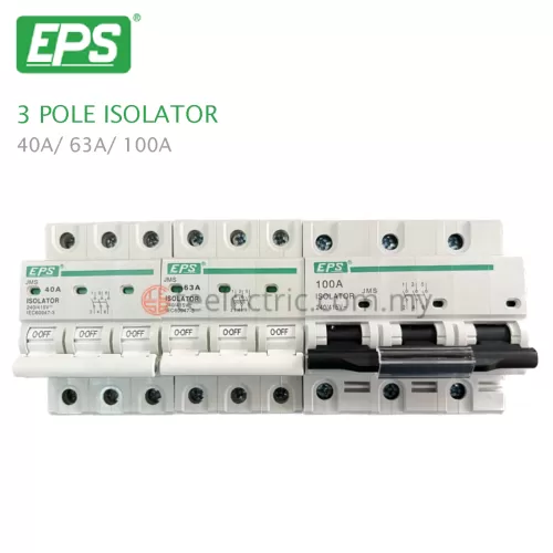 EPS 40A 63A 100A 3 POLE ISOLATOR EPS 40A 63A 100A 3 POLE MAINSWITCH