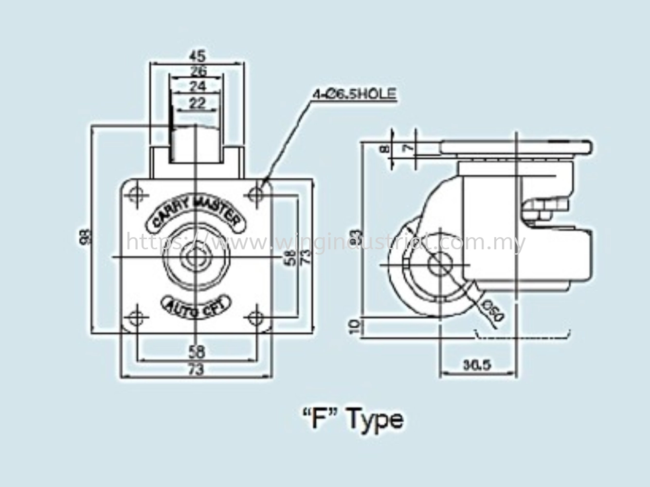 Castor Wheel AC-300