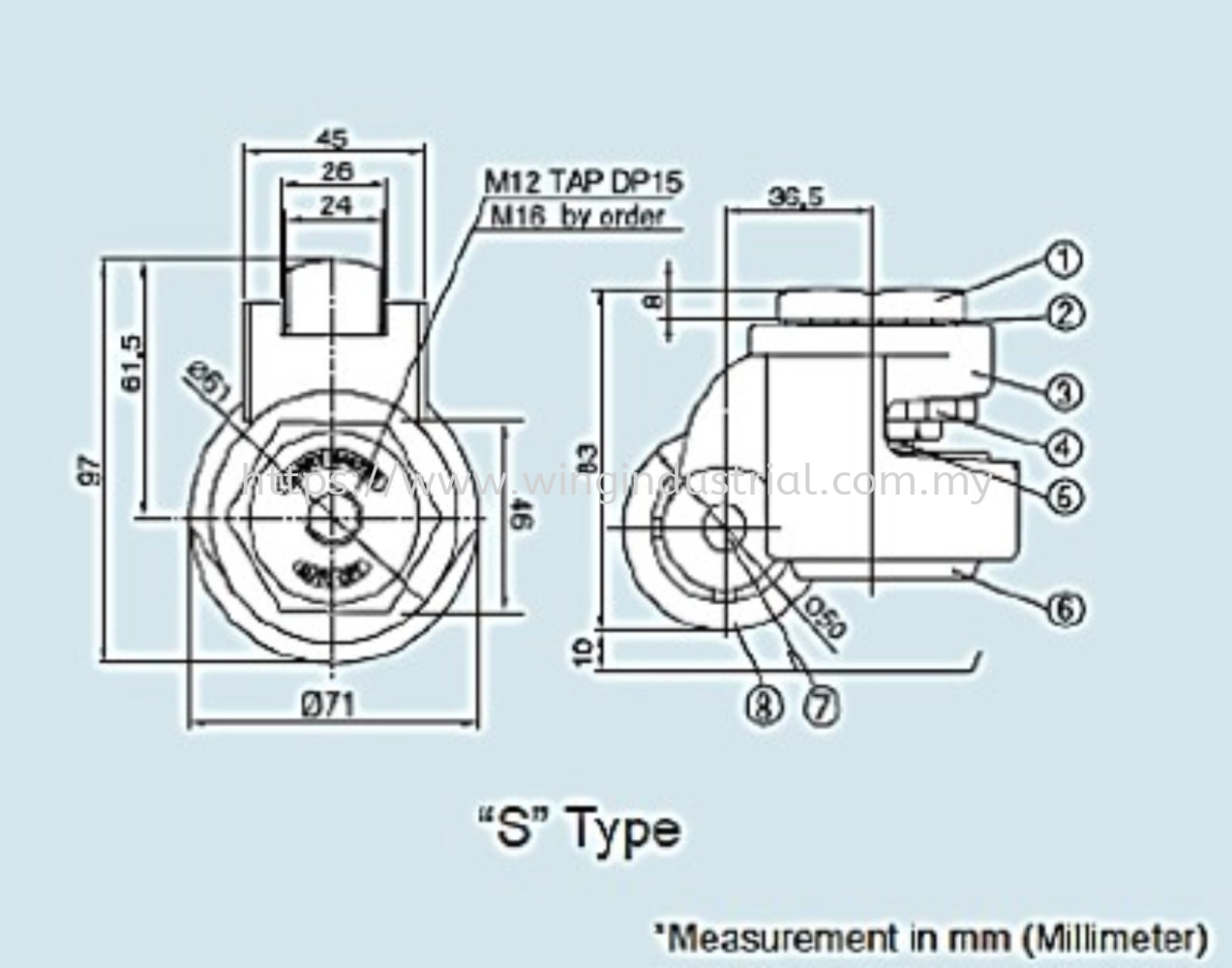 Castor Wheel AC-300