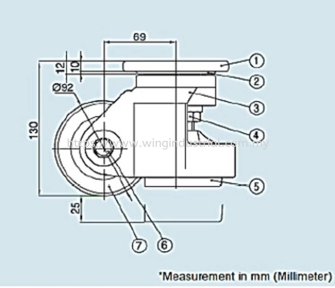 Castor Wheel AC-1800F