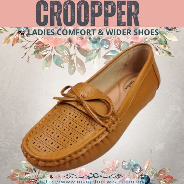 Croopper Women Slip-on Casual Flats Shoes-CP-53-88013- TAN Colour Ladies Wider & Comfort Shoes  Ladies Shoes Malaysia, Selangor, Kuala Lumpur (KL) Retailer | IMAGE FOOTWEAR COLLECTION SDN BHD