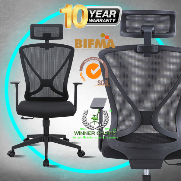 Ergonomic Office Chair 1011A-BLK Ergonomic Highback Mesh Winner Chairs Ergonomic Office Chair Selangor, Kuala Lumpur (KL), Malaysia Ergo Chair, Office Furniture, Executive Office Chairs | WINNER OFFICE NETWORK SDN BHD