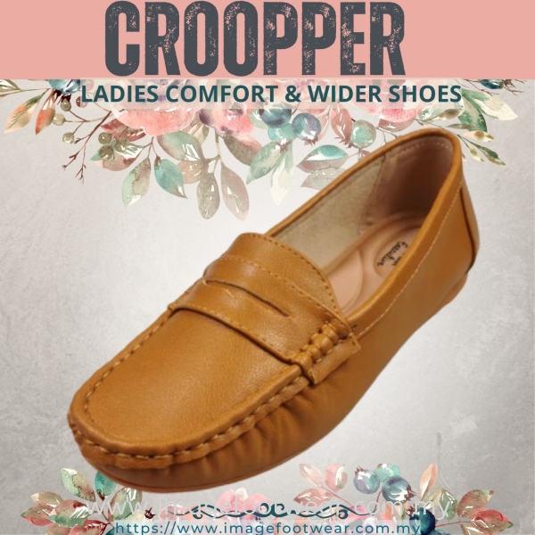 Croopper Women Slip-on Casual Flats Shoes-CP-53-88012- TAN Colour Ladies Wider & Comfort Shoes  Ladies Shoes Malaysia, Selangor, Kuala Lumpur (KL) Retailer | IMAGE FOOTWEAR COLLECTION SDN BHD