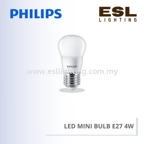 PHILIPS LED MINI BULB 4W E27 3000K 6500K P45 9 APR 929002974007 929002974107