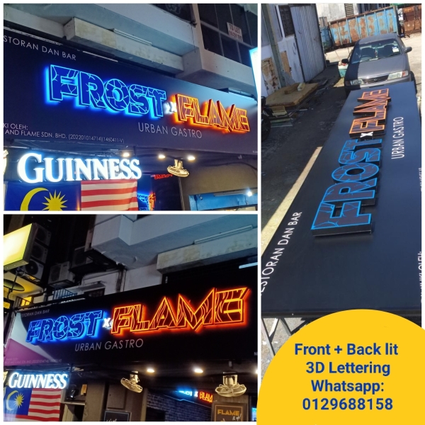 3d lettering front lit + back lit 3D Lettering Selangor, Malaysia, Kuala Lumpur (KL), Subang Jaya Manufacturer, Maker, Supplier, Supply | Far Art Neon Advertising