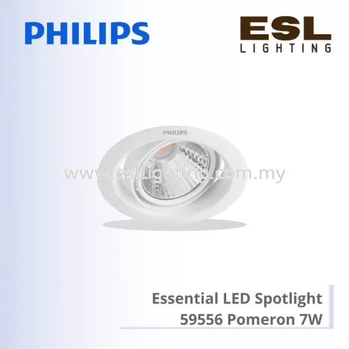 PHILIPS ESSENTIAL LED SPOTLIGHT 59556 POMERON 070 7W WH DIM 915005738201 915005738301