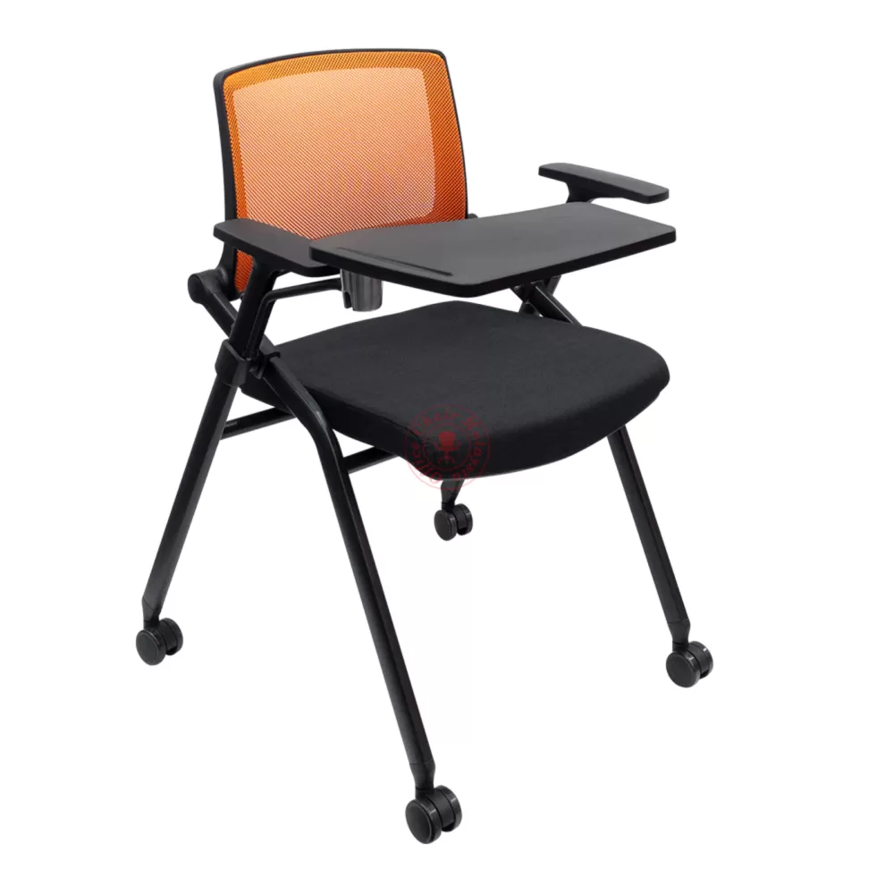 Foldable Mobile Mesh Chair with Writing Pad / Training Chair / Office Chair / Tuition Center Chair (Flexible Mesh)
