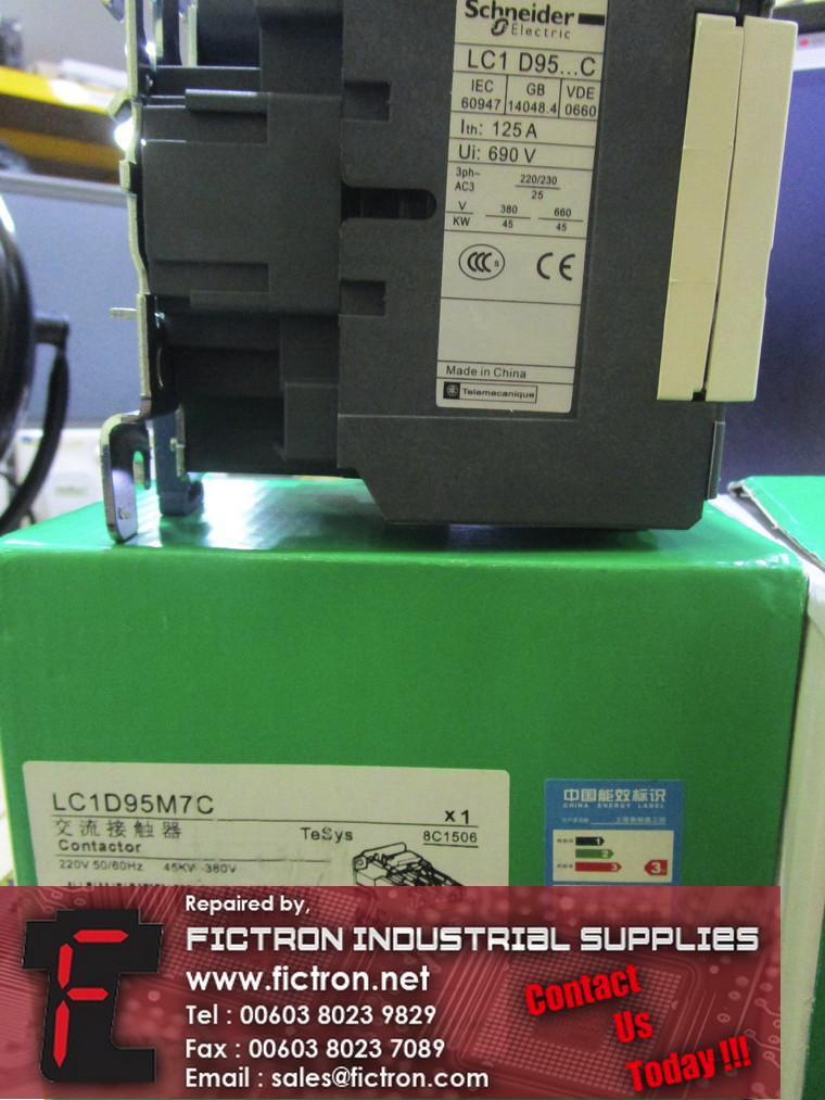 LC1D95M7C SCHNEIDER ELECTRIC Contactor Supply Malaysia Singapore Indonesia USA Thailand