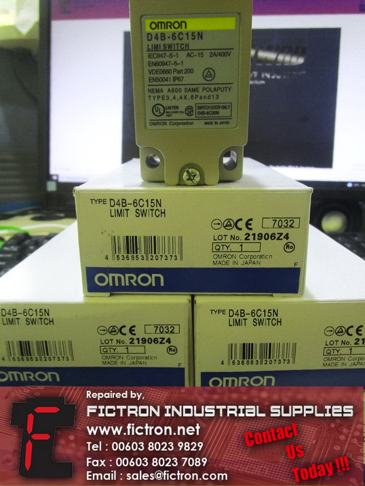 D4B-6C15N D4B6C15N OMRON Limit Switch Supply Malaysia Singapore Indonesia USA Thailand