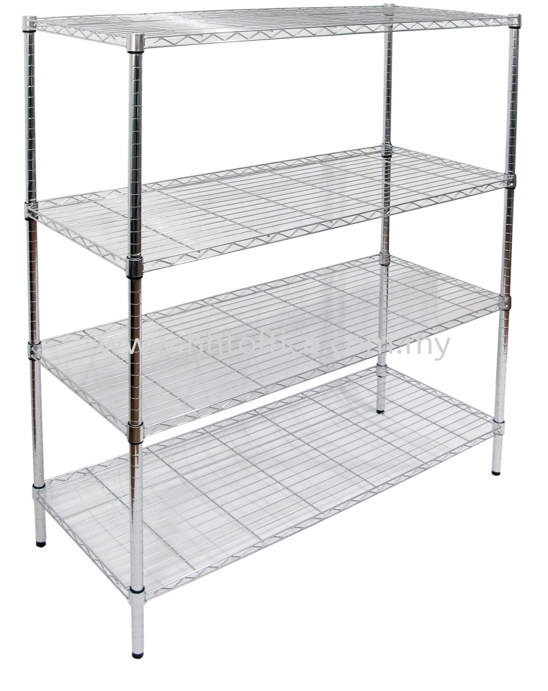 FT0105-B - 4 Tier Chrome Rack