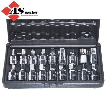 SP TOOLS Oil Drain Plug Key Set - 3/8"Dr - 18pc / Model: SP20215