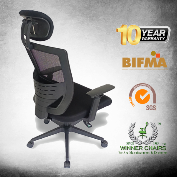 Ergonomic Office Chair WN1-MCB-006-9 BLK Ergonomic Office Chair Selangor, Kuala Lumpur (KL), Malaysia Ergo Chair, Office Furniture, Executive Office Chairs | WINNER OFFICE NETWORK SDN BHD