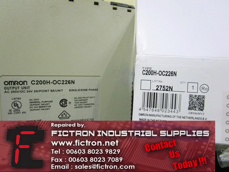 C200H-OC226N C200HOC226N OMRON PLC Output Unit Supply Repair Malaysia Singapore Indonesia USA Thailand