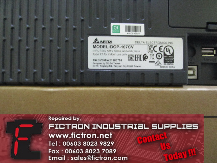 DOP-107CV DOP107CV DELTA HMI Touch Panel Supply Repair Malaysia Singapore Indonesia USA Thailand