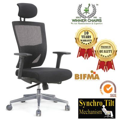 Ergonomic Office Chair WN1 ALU2-006-5D-BLK 