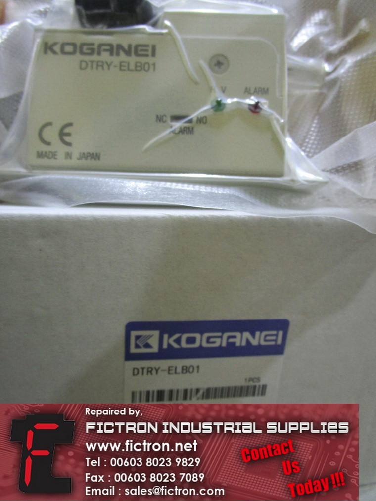 DTRY-ELB01 DTRYELB01 KOGANEI Air Ionizer Blower Supply Malaysia Singapore Indonesia USA Thailand