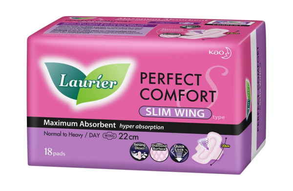 Laurier Perfect Comfort Slim Wing 18s Laurier Penjagaan Feminin Johor Bahru (JB), Malaysia, Ulu Tiram Wholesaler, Supplier, Supply, Supplies | J.B. Cip Sen Trading Sdn Bhd