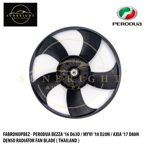 FABRDNDPBEZ - PERODUA BEZZA '16 D63D / MYVI '18 D20N / AXIA '17 D88N DENSO RADIATOR FAN BLADE ( L )