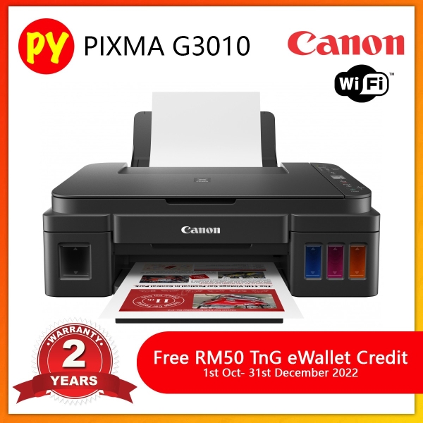 Canon PIXMA G3010 All-In-One (WiFi) Ink Tank Printer Using refillable Ink GI 790 CANON INKJET PRINTERS Kuala Lumpur, KL, Jalan Kuchai Lama, Selangor, Malaysia. Supplier, Suppliers, Supplies, Supply | PY Prima Enterprise Sdn Bhd