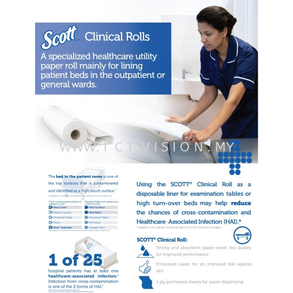 KimberlyClark Scott L10 Clinical Roll  20251 Cleaning Cloth & Paper Kimberly Clark WYPALL  Johor Bahru (JB), Johor Supplier, Suppliers, Supply, Supplies | ICT Vision Sdn Bhd