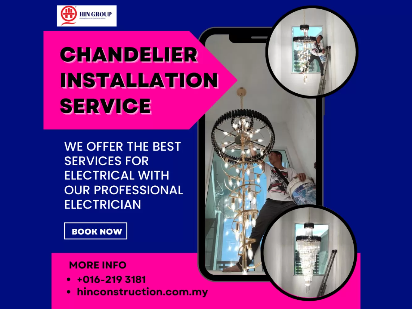 Kuala Lumpur: Hire Grade A Professional Chandelier Installer Now