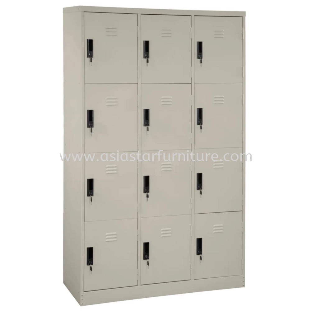 12 COMPARTMENT STEEL LOCKER