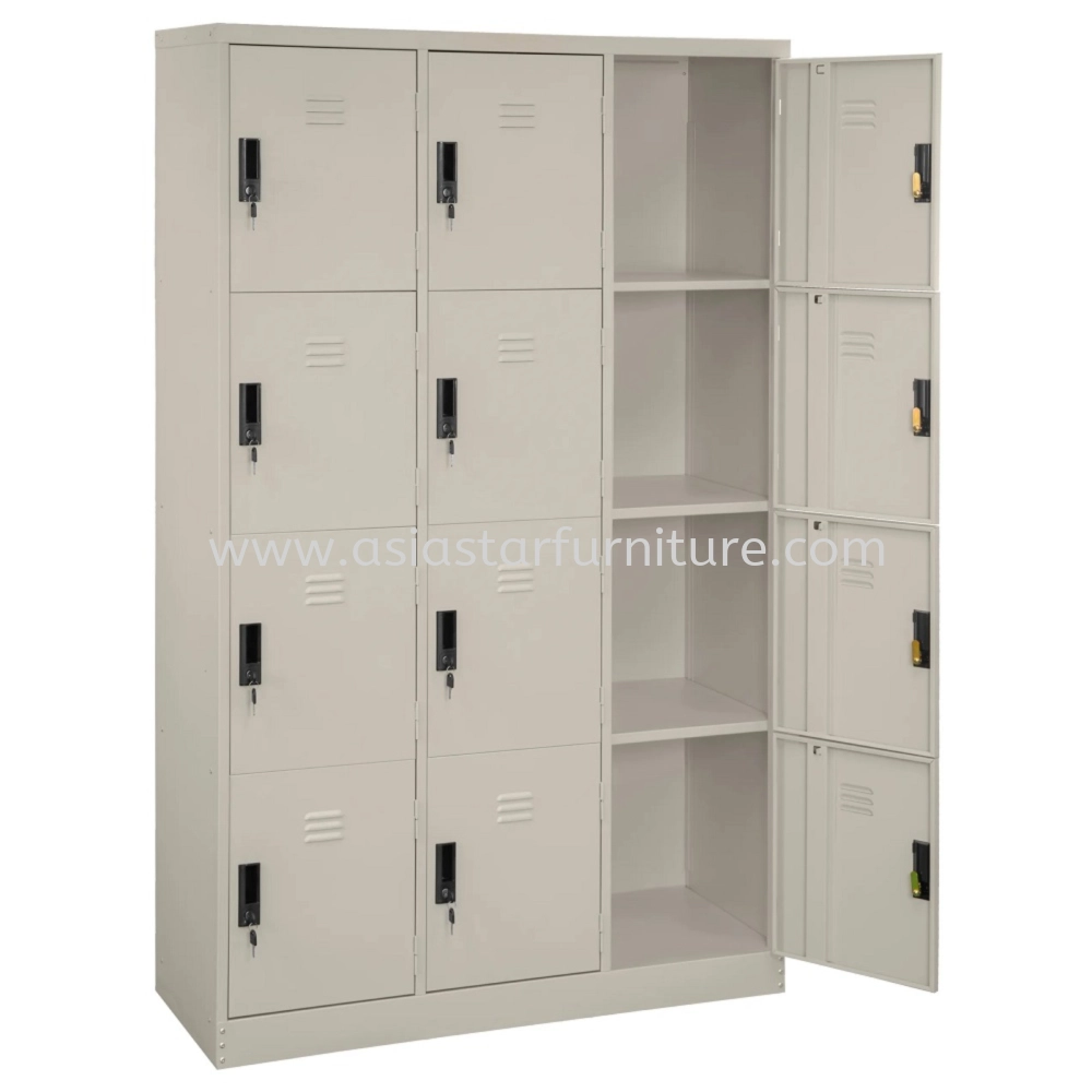 12 COMPARTMENT STEEL LOCKER