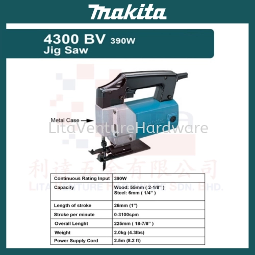 MAKITA BRAND JIG SAW 4300BV