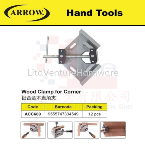 ARROW BRAND WOOD CLAMP FOR CORNER ACC680