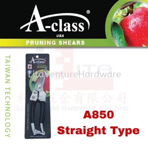 A-CLASS BRAND PRUNING SHEARS STRAIGHT TYPE A850