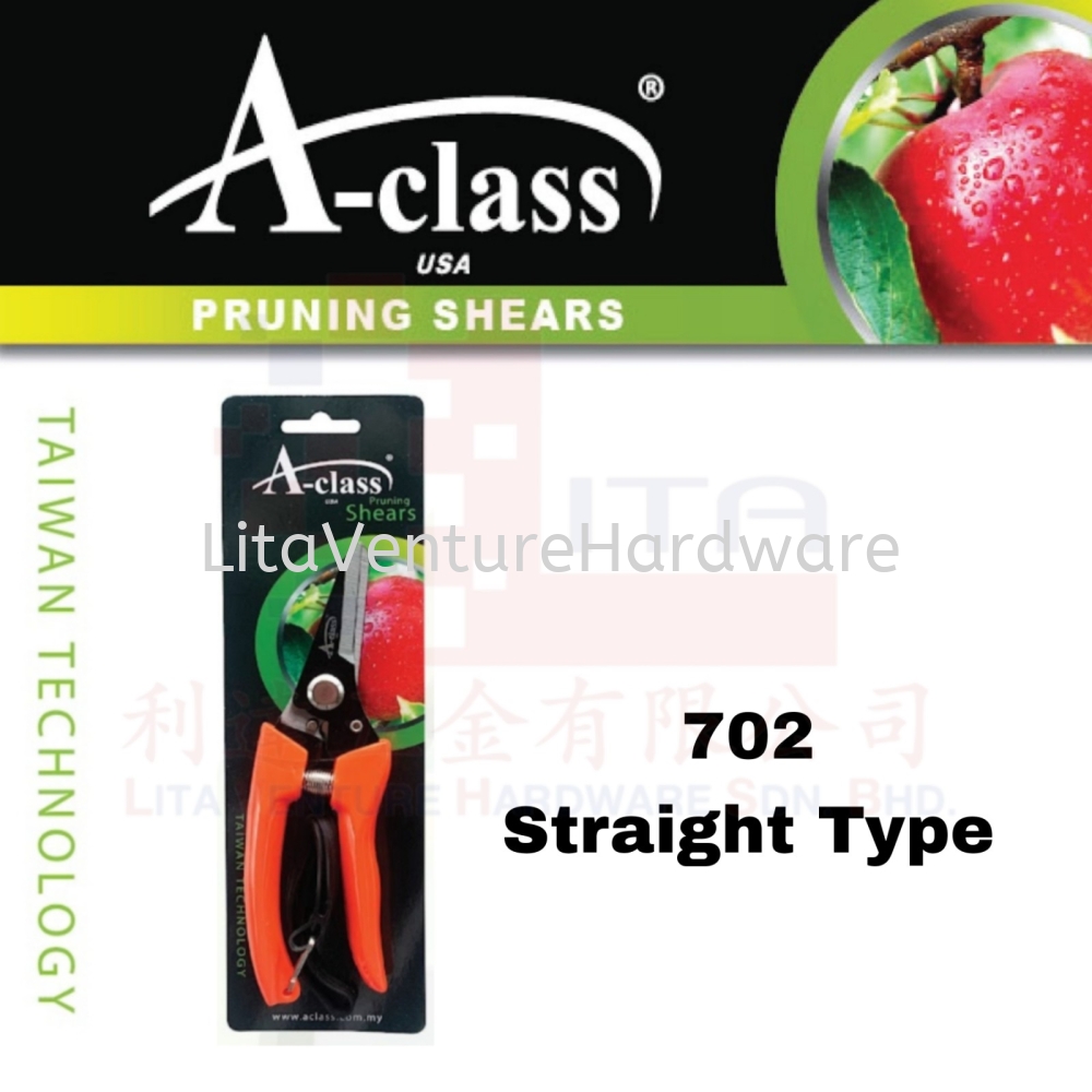 A-CLASS BRAND PRUNING SHEARS STRAIGHT TYPE 702