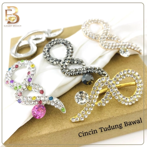 Elegant Brooch 1pc Kerongsang Cincin Tudung Bawal Brooch Ring Hijab Scarf Buckle Muslimah G3145