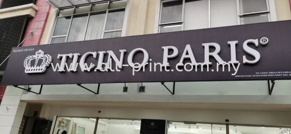 Ticino Paris Setia Alam - 3D Box Up Lettering Led Frontlit EG Box Up 3D Lettering Signboard Selangor, Malaysia, Kuala Lumpur (KL), Shah Alam Manufacturer, Supplier, Supply, Supplies | ALL PRINT INDUSTRIES