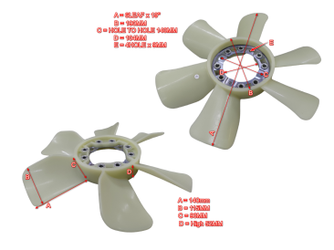 16306-2050 HO7D FAN BLADE (FB-HO7D-10)