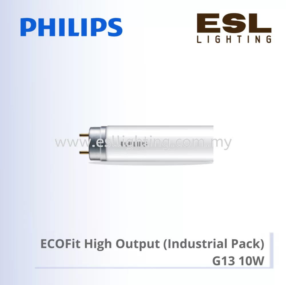 PHILIPS ECOFit HIGH OUTPUT LED TUBE (INDUSTRIAL PACK) T8 10W 929001299908 929001277408 929001277508 