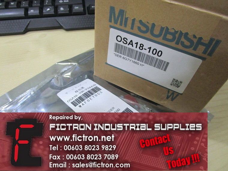 OSA18-100 OSA18100 MITSUBISHI Absolute Encoder Supply Repair Malaysia Singapore Indonesia USA Thailand