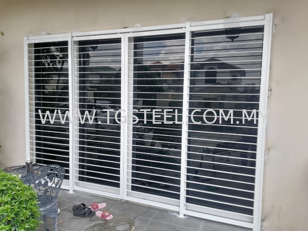 Mild Steel Solid Flatbar Sliding Door with Powder Coating Sliding Door  Kuala Lumpur (KL), Malaysia, Selangor, Cheras Supplier, Installation, Supply, Supplies | TG Steel Design & Engineering