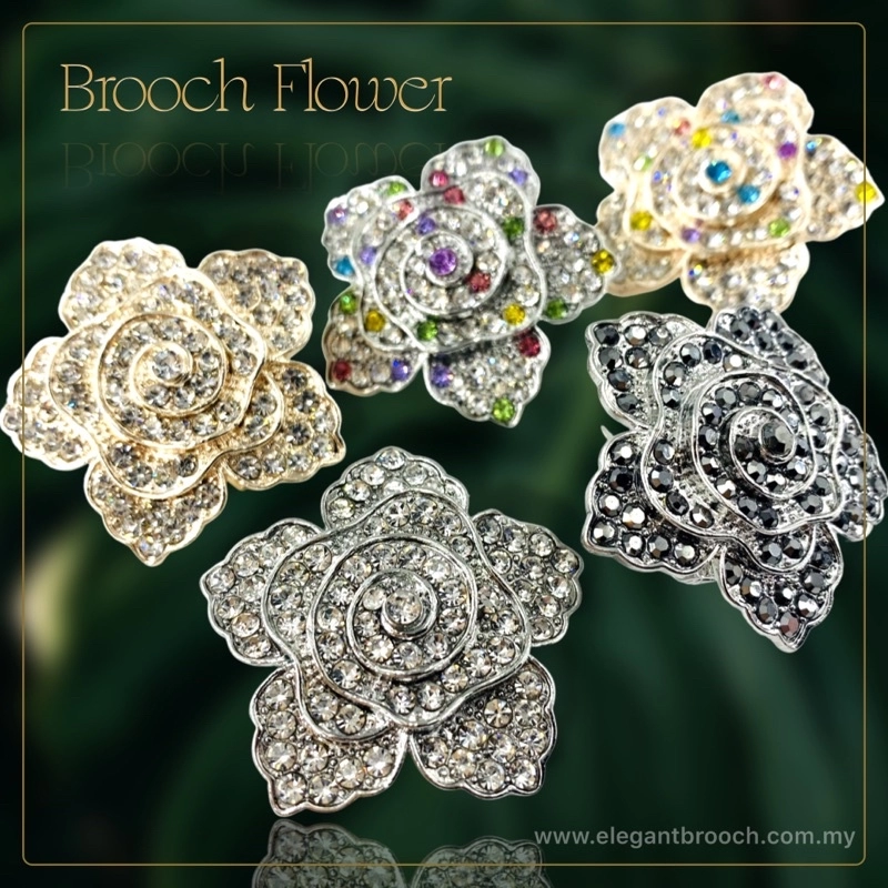 Elegant Brooch 1pc Korean Premium Brooch Shoulder Flower/Butterfly/Leave Eksklusif Kerongsang Bahu Mewah
