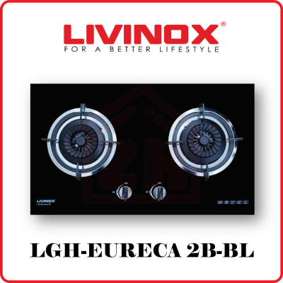 LIVINOX 2 Burner Gas Hob LGH-EURECA 2B-BL