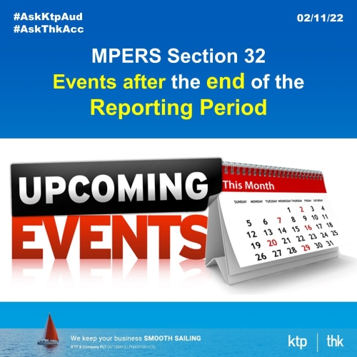 MPERS Section 32 - Events after the end of the reporting period