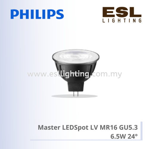 PHILIPS MASTER LEDSpot LV MR16 GU5.3 (NON-DIMMABLE) 6.5-50W 24°  929001881908 929001882008 Selangor, Malaysia, Kuala Lumpur (KL), Seri  Kembangan Supplier, Suppliers, Supply, Supplies | E S L Lighting (M) Sdn Bhd