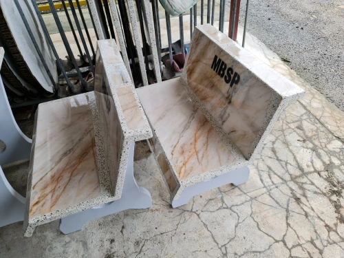 MPSP outdoor bench chair kerusi batu 户外石头椅子 喷昂