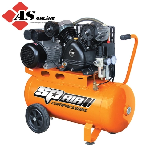 SP TOOLS Air Compressor - V-twin Cast Iron Portable - 2.5hp / Model: SP14